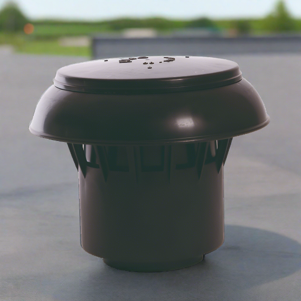 Bovenkap zwart voor aluminium plakplaat (110-125 mm)